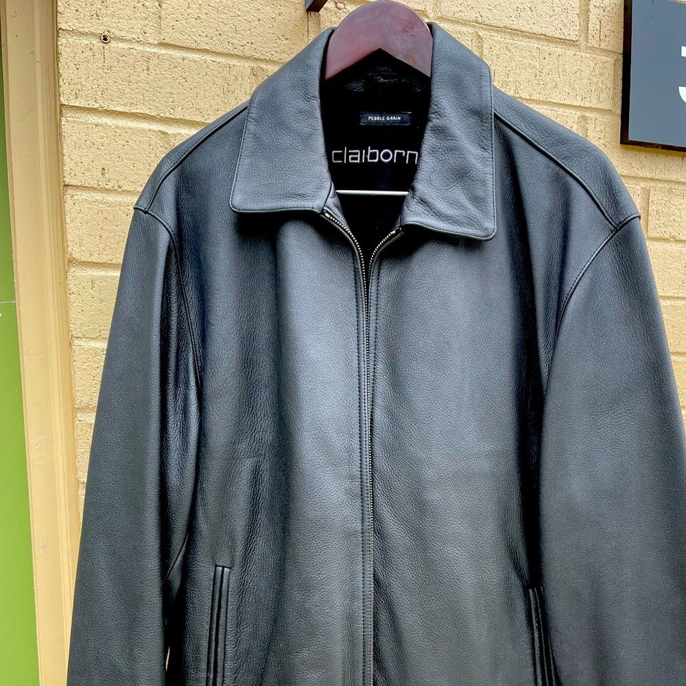 Liz Clairborne Leather Jacket Pebble grain